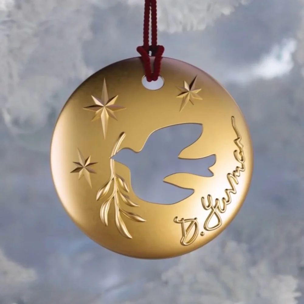 New David Yurman 2023‎ Dove Ornament 1.75”